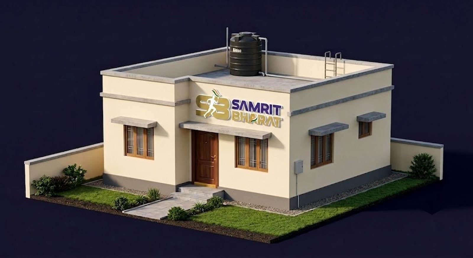 The Independent Home, a Samrit Bharat build carrying the engraved mark